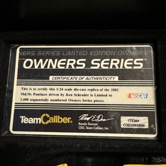 NASCAR #36 Ken Schrader M&M 2002 Pontiac Grand Prix 1 Of 2400 Diecast 1:24 Rare - Picture 12 of 16